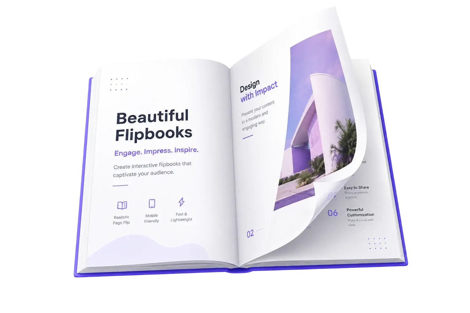 A preview of a page-turning digital magazine